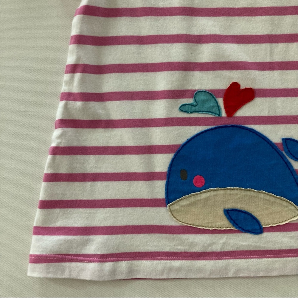 Baby Boden Girl 6-12 Months Whale Dress Spring Summer Embroidered - Picture 6 of 7